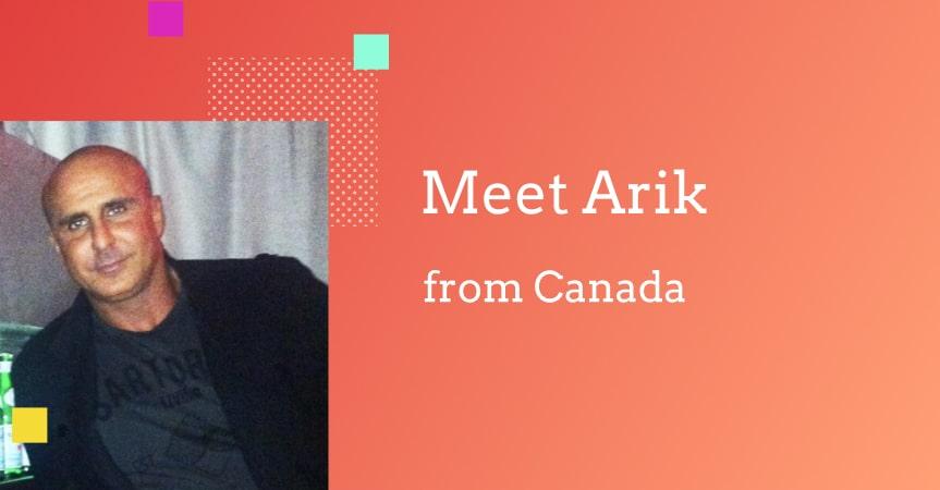 Meet Arik from Canada who experiments with dropshipping fashion clothes