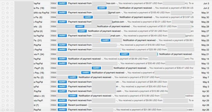 Incoming payment notifications after the store promotion