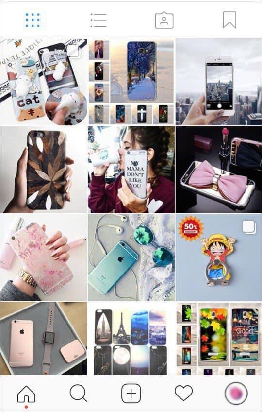 store’s account on Instagram