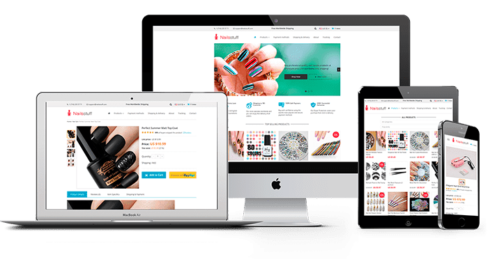 AliDropship custom stores are ready-made dropshipping websites made by a team of professional according to your preferences