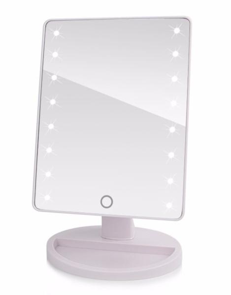 Makeup mirror with LED lights