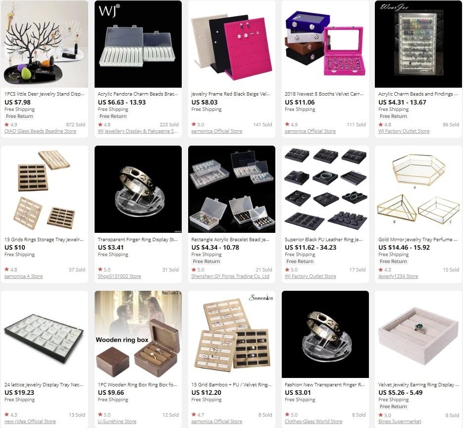 What to dropship: jewelry trays