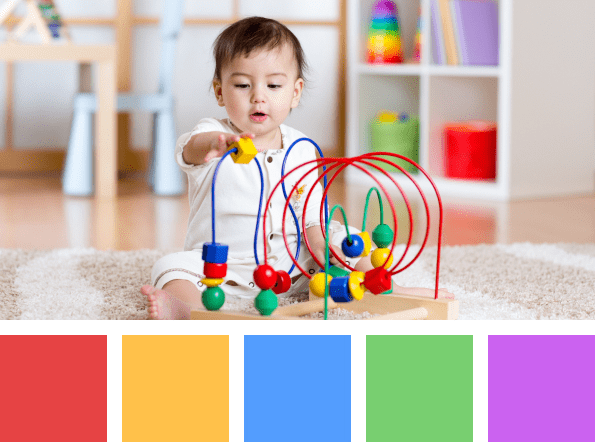 Color choice for an online store selling educational toys