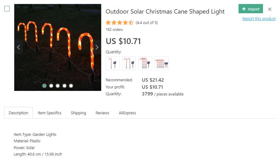 Outdoor lights shaped as Christmas canes