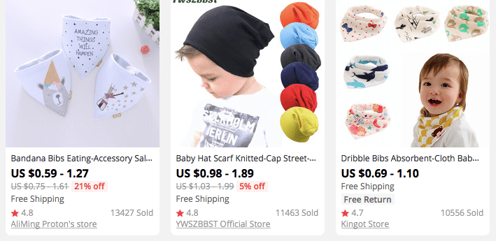 Child bandanas and caps