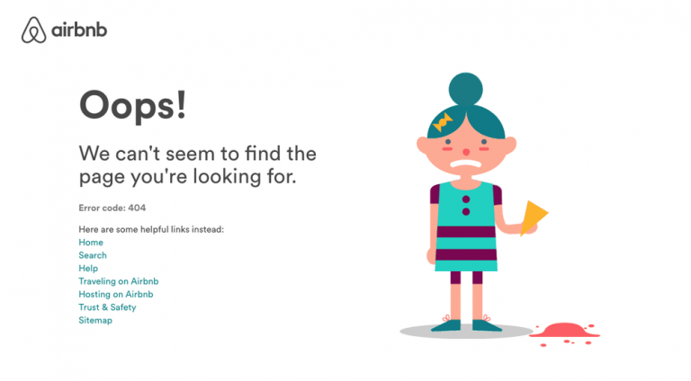 404 page inspiration airbnb