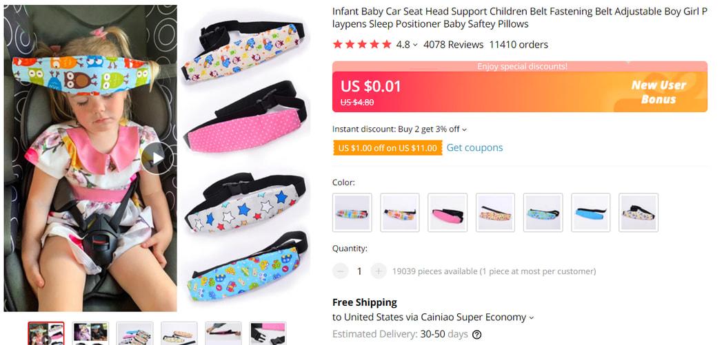 Car Seat Head Support For Babies on AliExpress