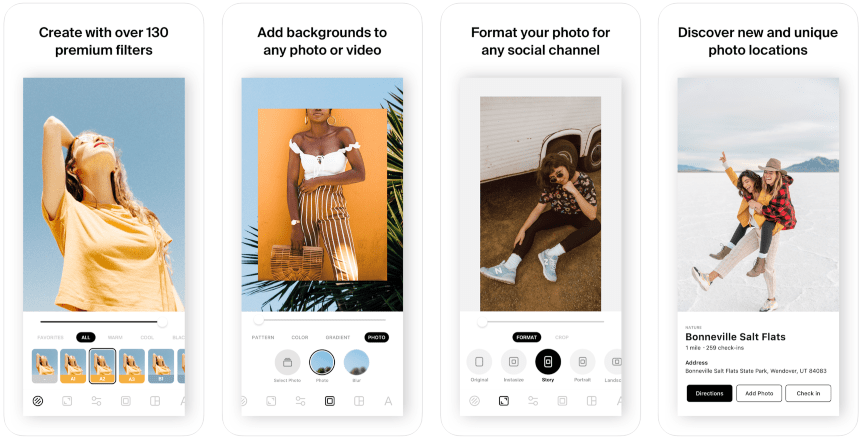 Editing apps for Instagram Stories: InstaSize Photo Editor & Grid