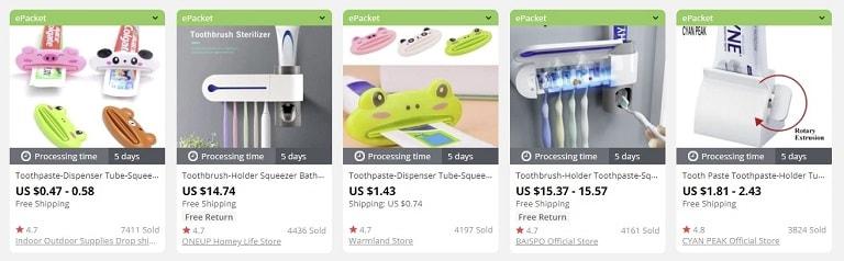a picture showing the examples of the best things to sell in an online store