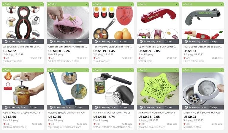 a picture showing the examples of the best things to sell in an online store