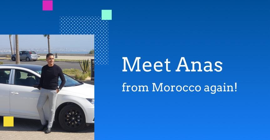 Picture of Anas, an online business owner from Morocco, and his car