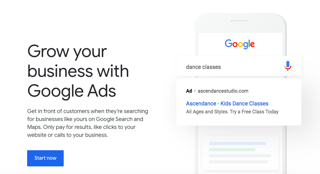 advertising online with Google Ads