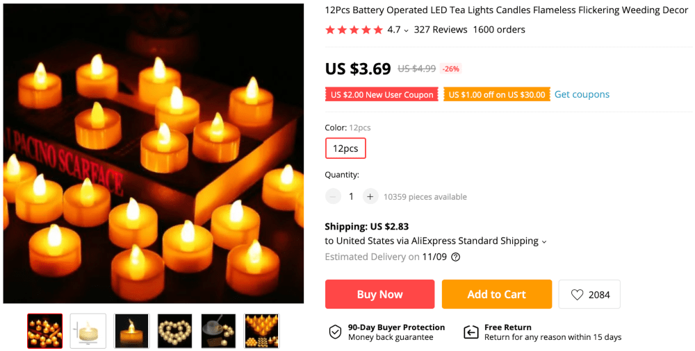 Best things to sell online to make money this autumn: LED candles