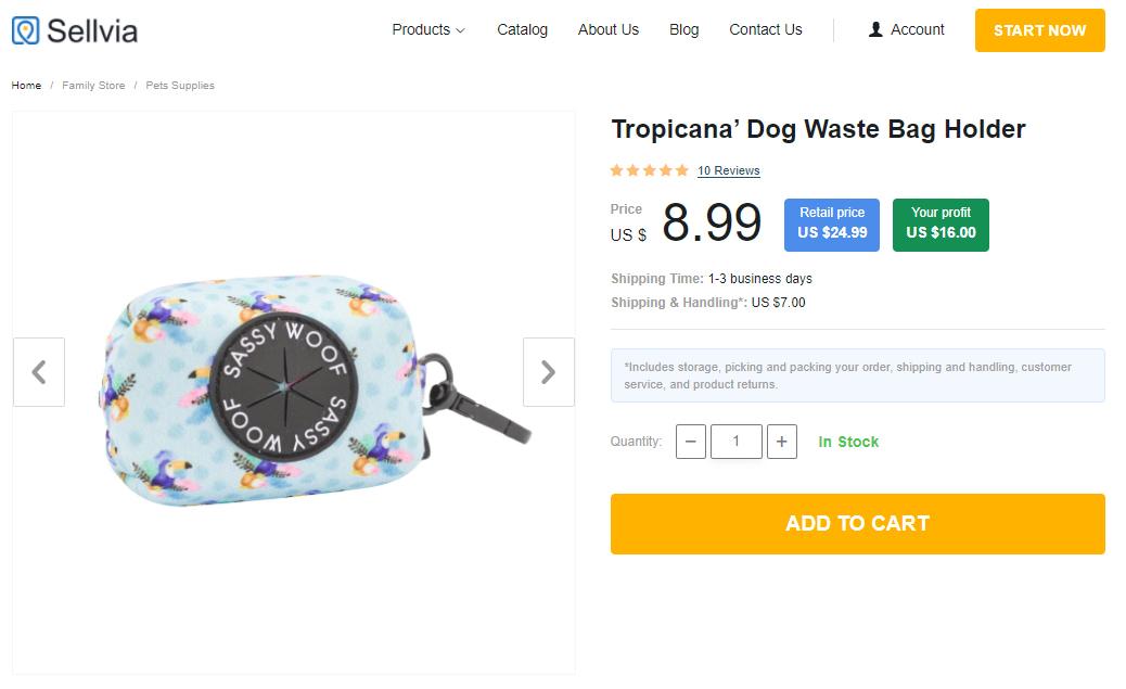 Dog waste bag holder