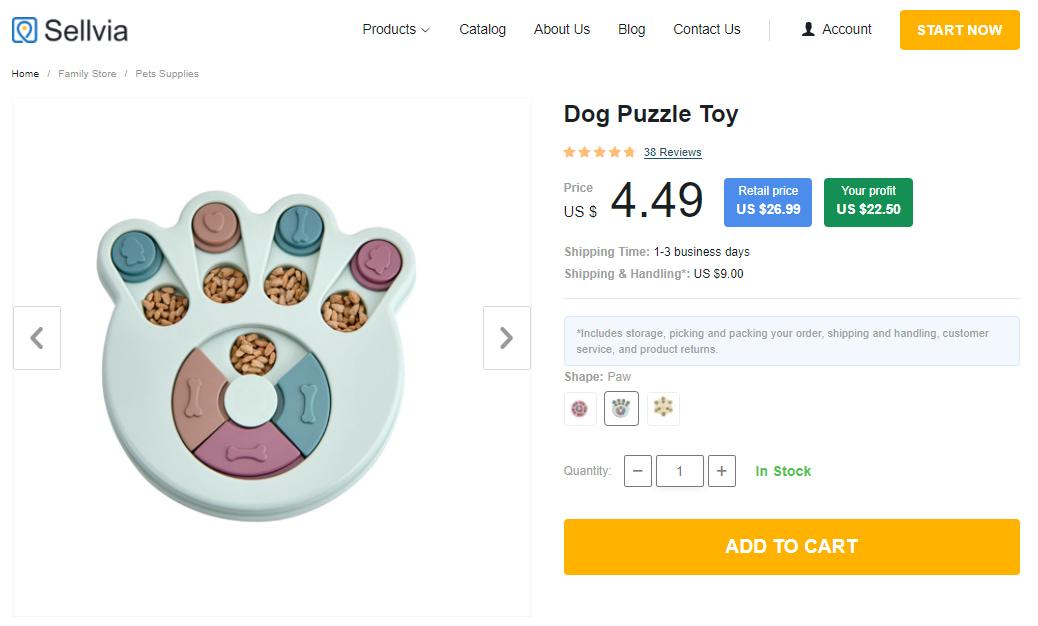 Dog puzzle toy for slow eating