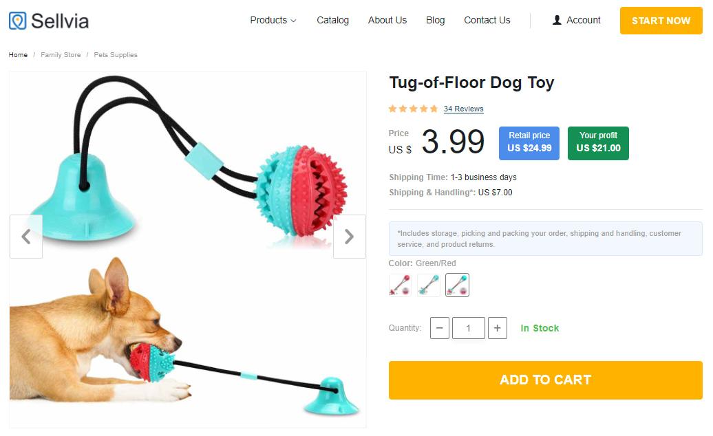 Want to dropship pet supplies? Consider selling pet toys!