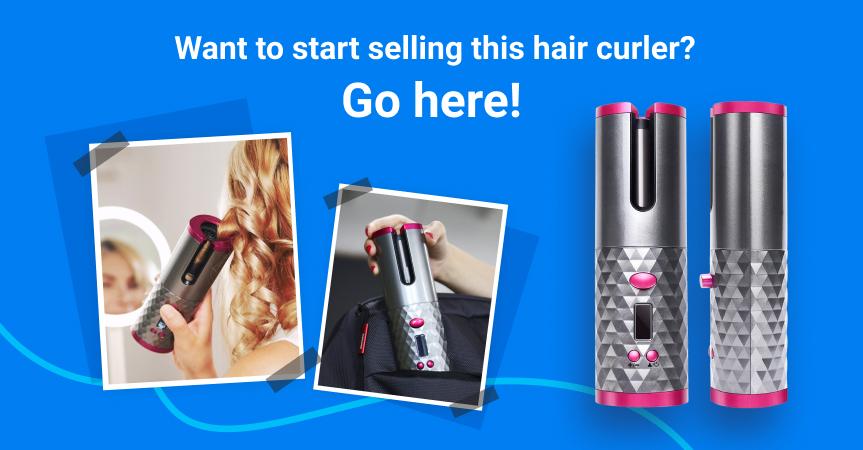 Start selling this auto ceramic hair curler, one of the best dropshipping products to sell this week