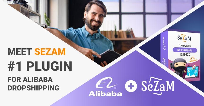 a cover of the article on Alibaba dropshipping with Sezam plugin