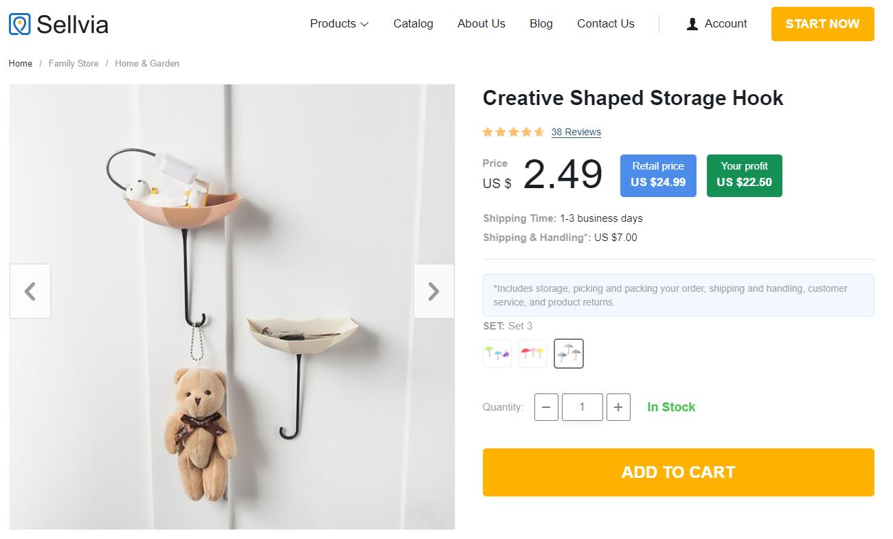 Creative Shaped Storage Hook - popular home organization product