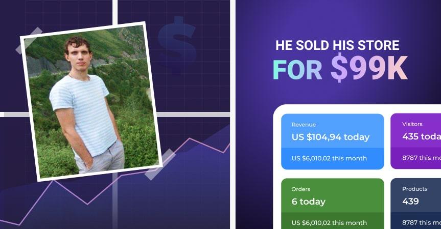 article cover how Alex sold his store 