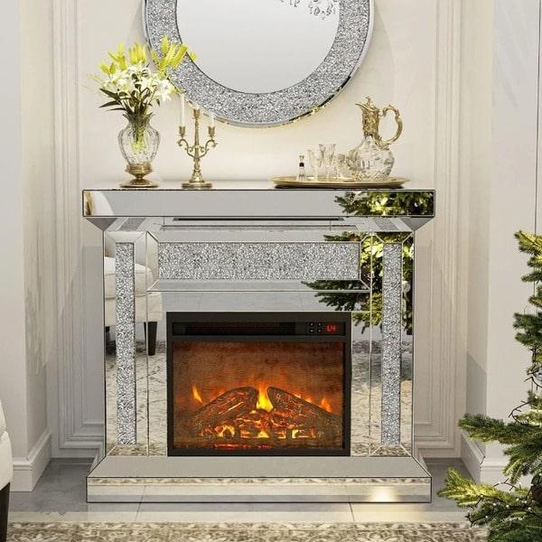 photo big fireplace
