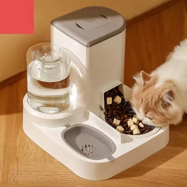 photo of a cat feeder