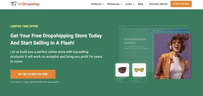 start a dropshipping business for free