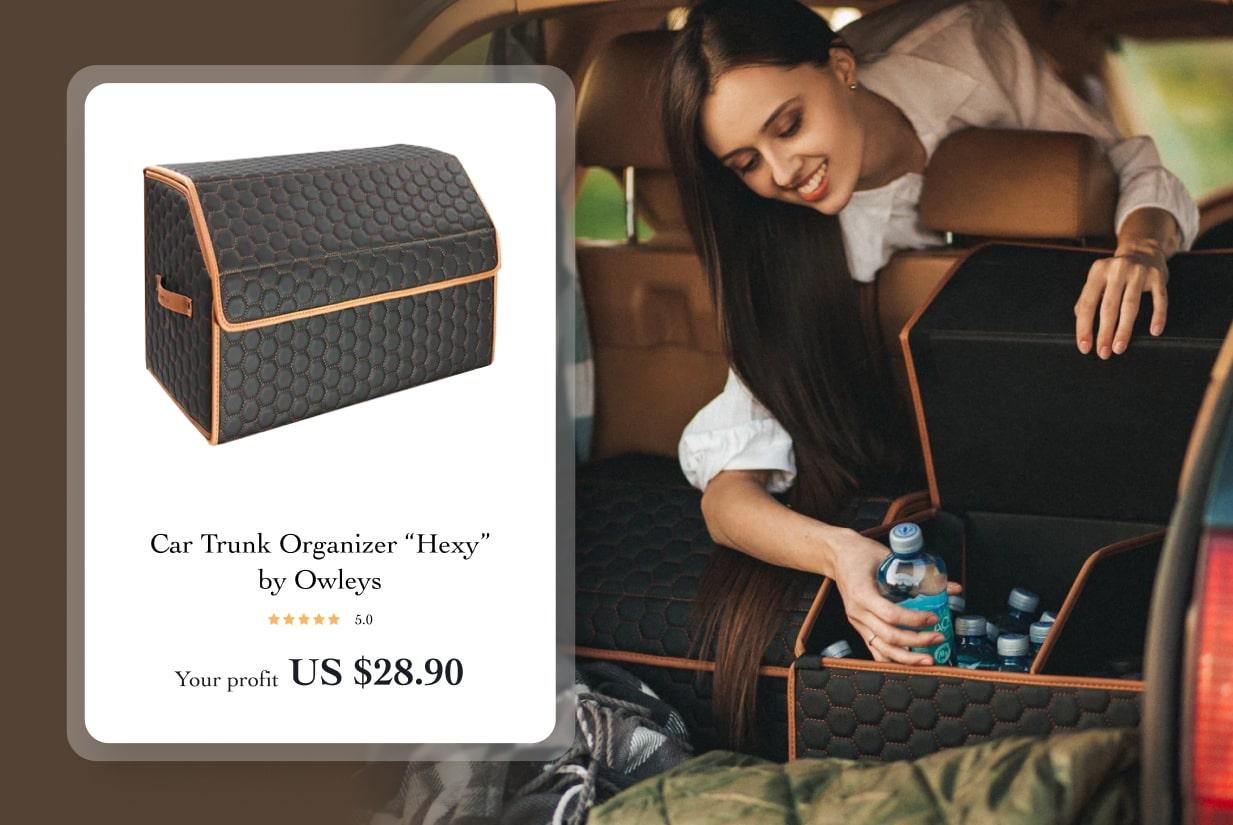 Car Trunk Organizer Hexy by Owleys