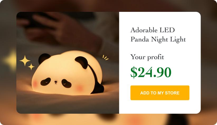 Adorable LED Panda Night Light