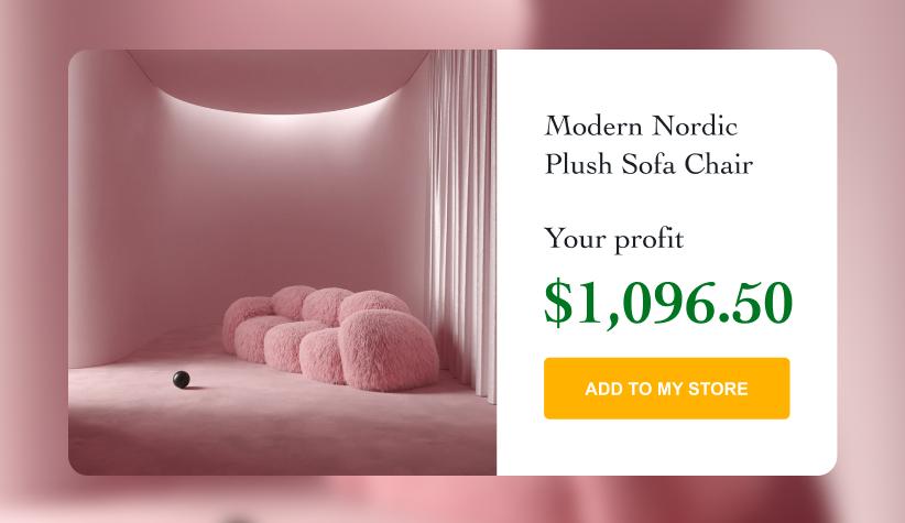 Modern Nordic Plush Sofa Chair 