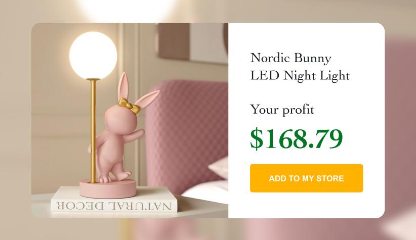 Nordic Bunny LED Night Light