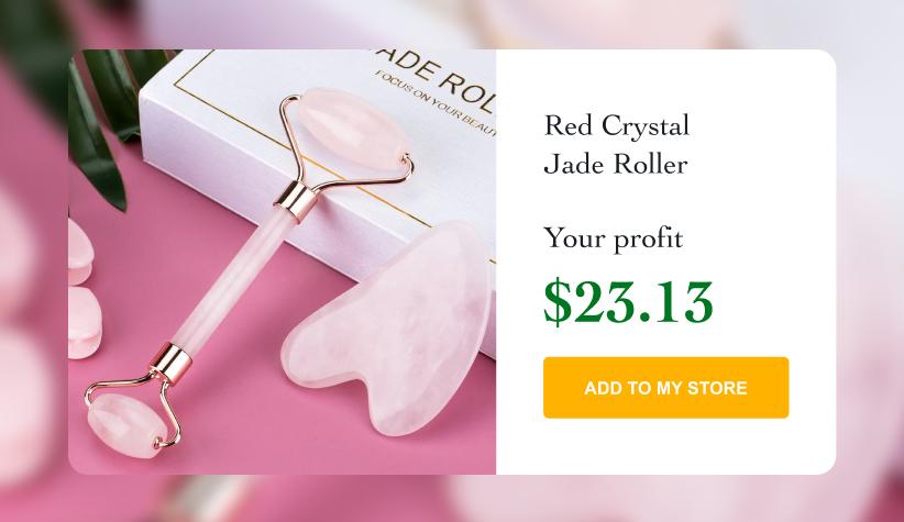 Red Crystal Jade Roller