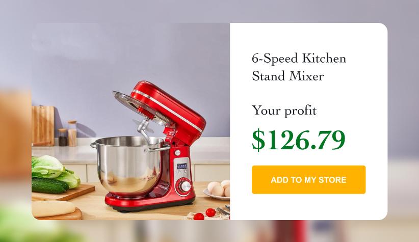 6-Speed Kitchen Stand Mixer