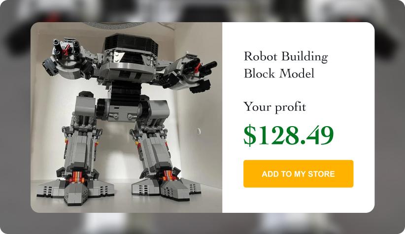 Mecha Robot Building Block Model