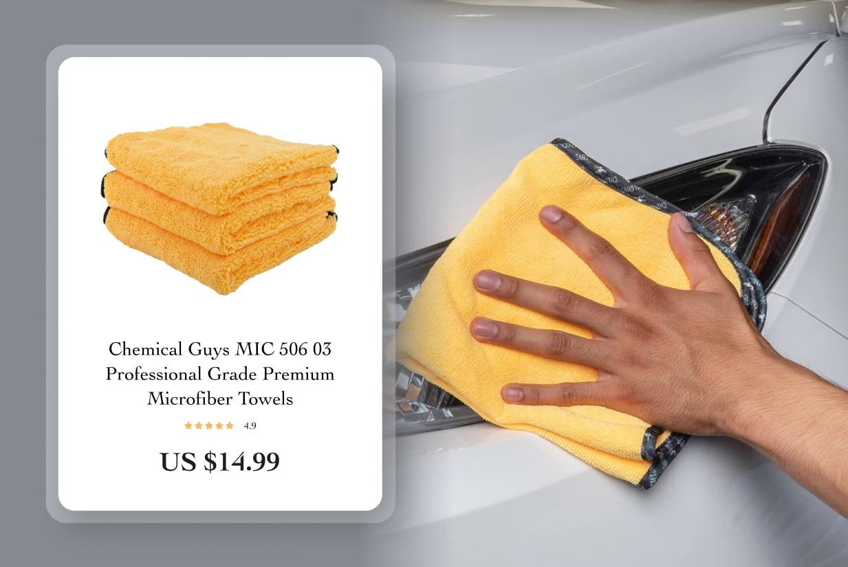 Chemical Guys MIC 506 03 Professional Grade Premium Microfiber Towels