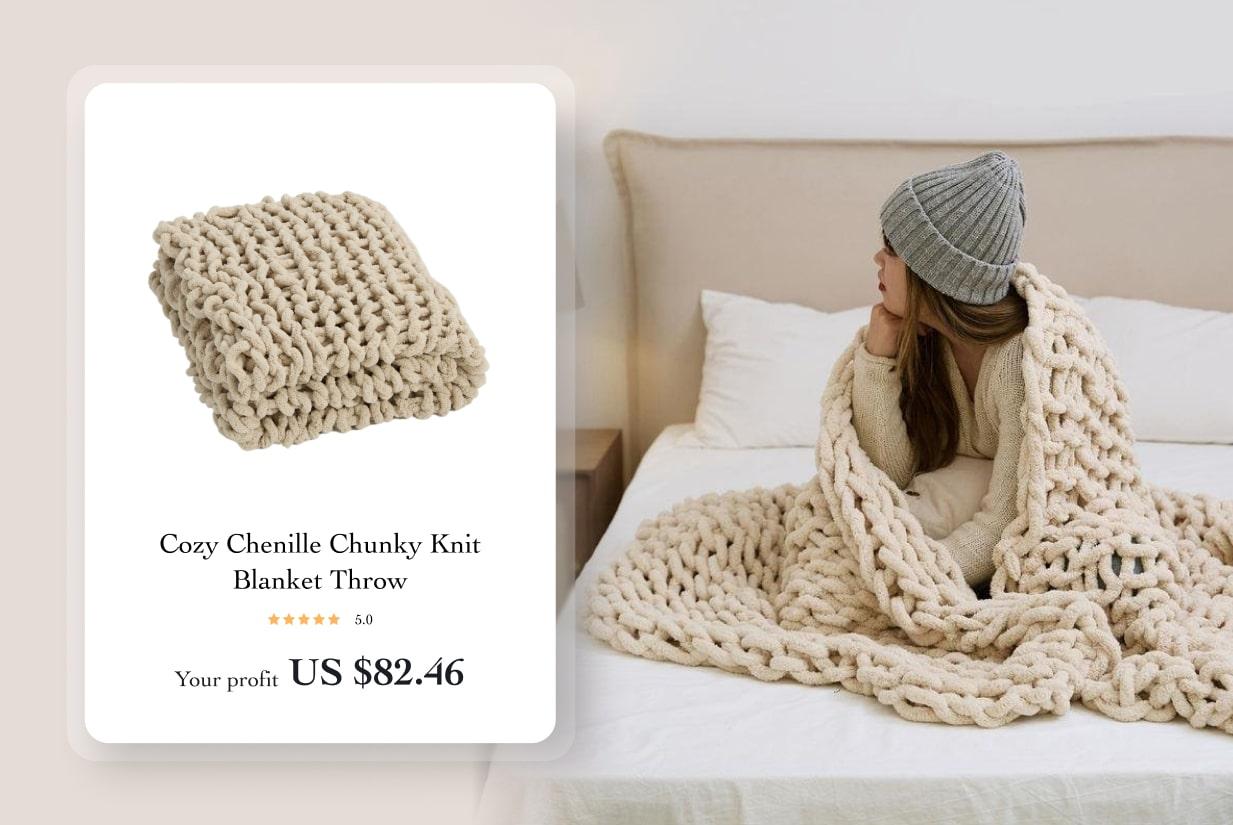 create comfort selling blankets on black friday with a free online store