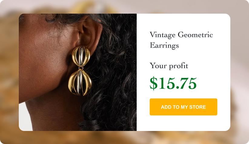 Vintage Geometric Earrings