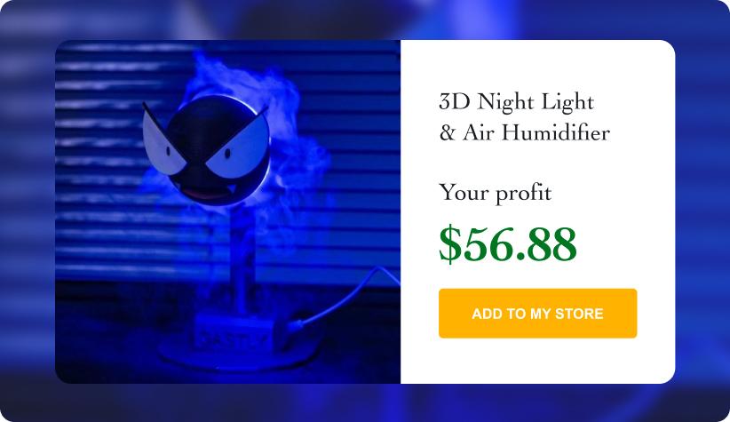 3D Night Light & Air Humidifier