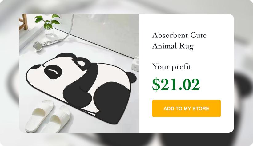 Absorbent Cute Animal Rug