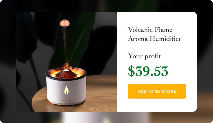 Volcanic Flame Aroma Humidifier and Essential Oil Diffuser