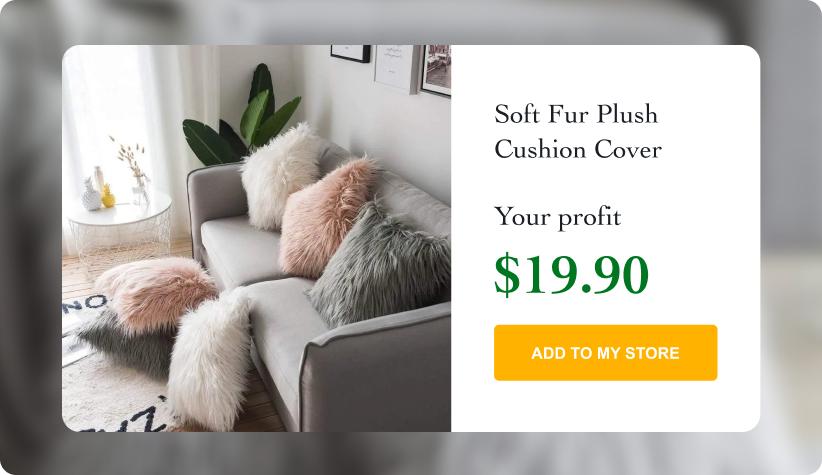 Soft Fur Plush Cushion Cover