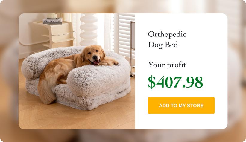 Foldable Orthopedic Dog Bed