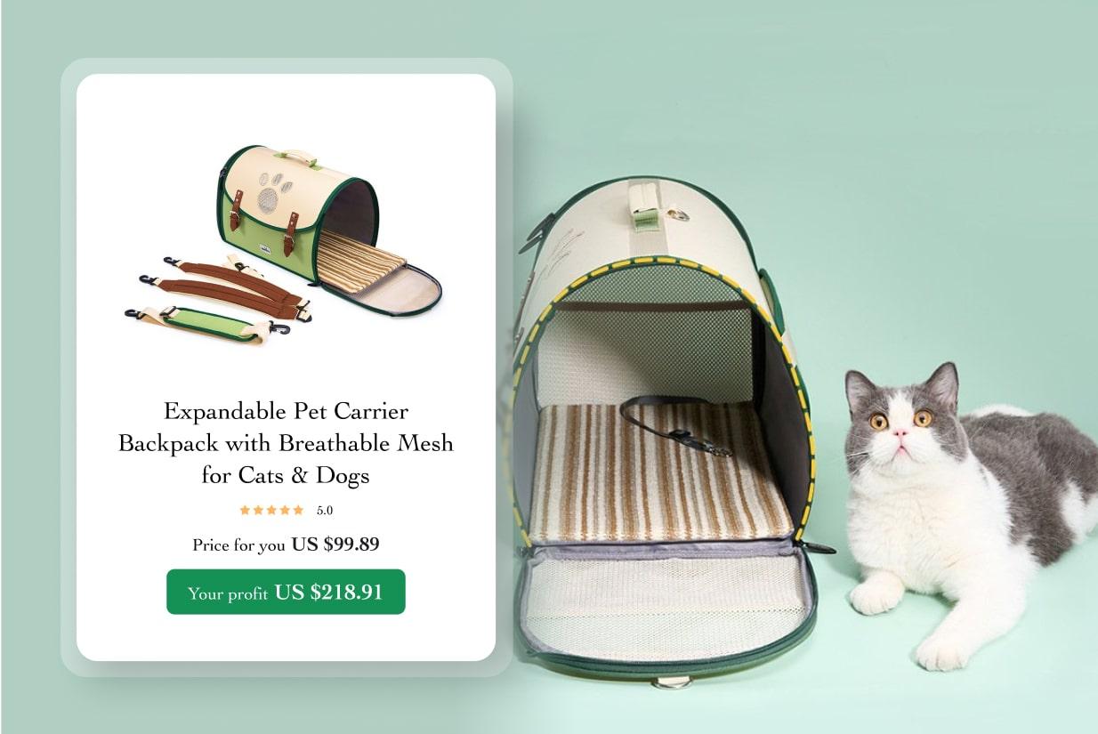 Expandable Pet Carrier Backpack