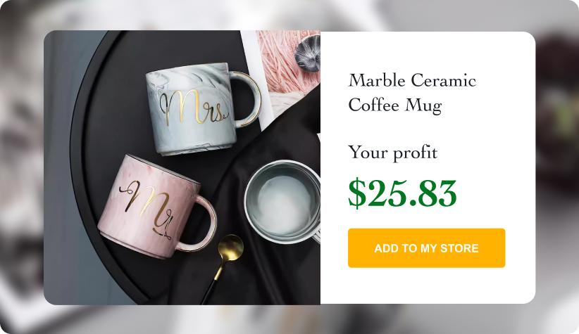 Marble Ceramic Coffee Mug