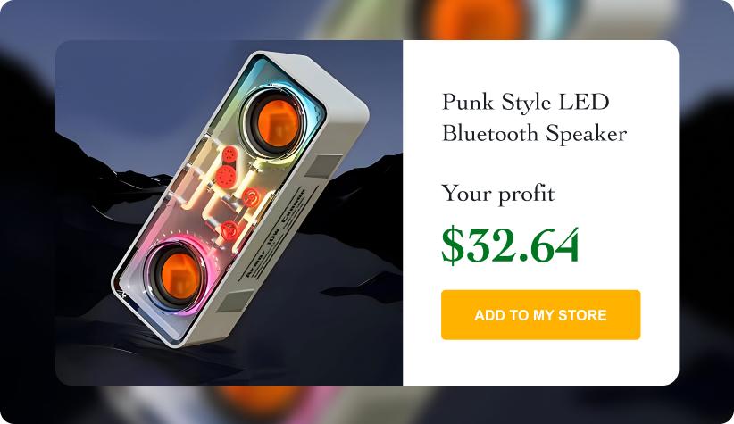 Punk Style LED Bluetooth Speaker