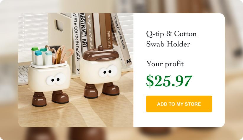 Q-tip & Cotton Swab Holder