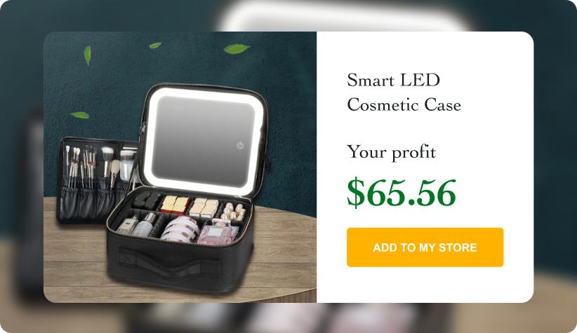 Smart LED Cosmetic Case with Mirror