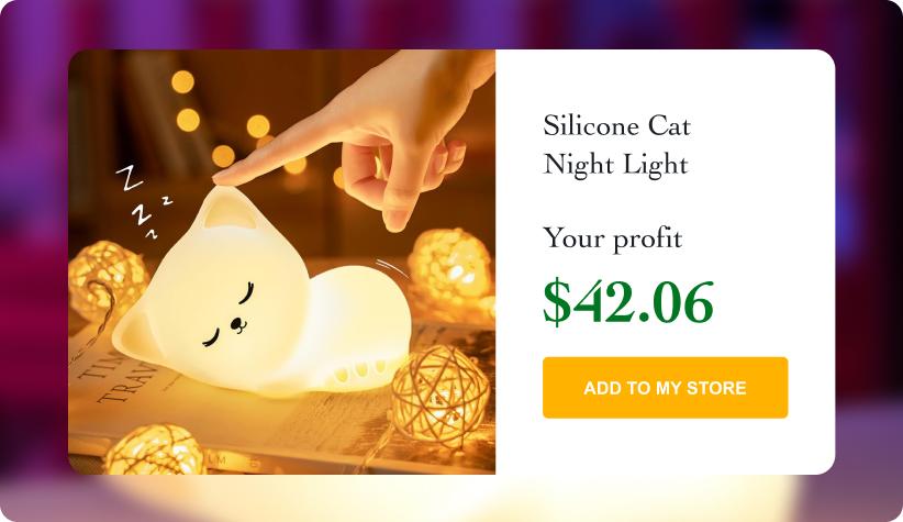 Silicone Cat Night Light