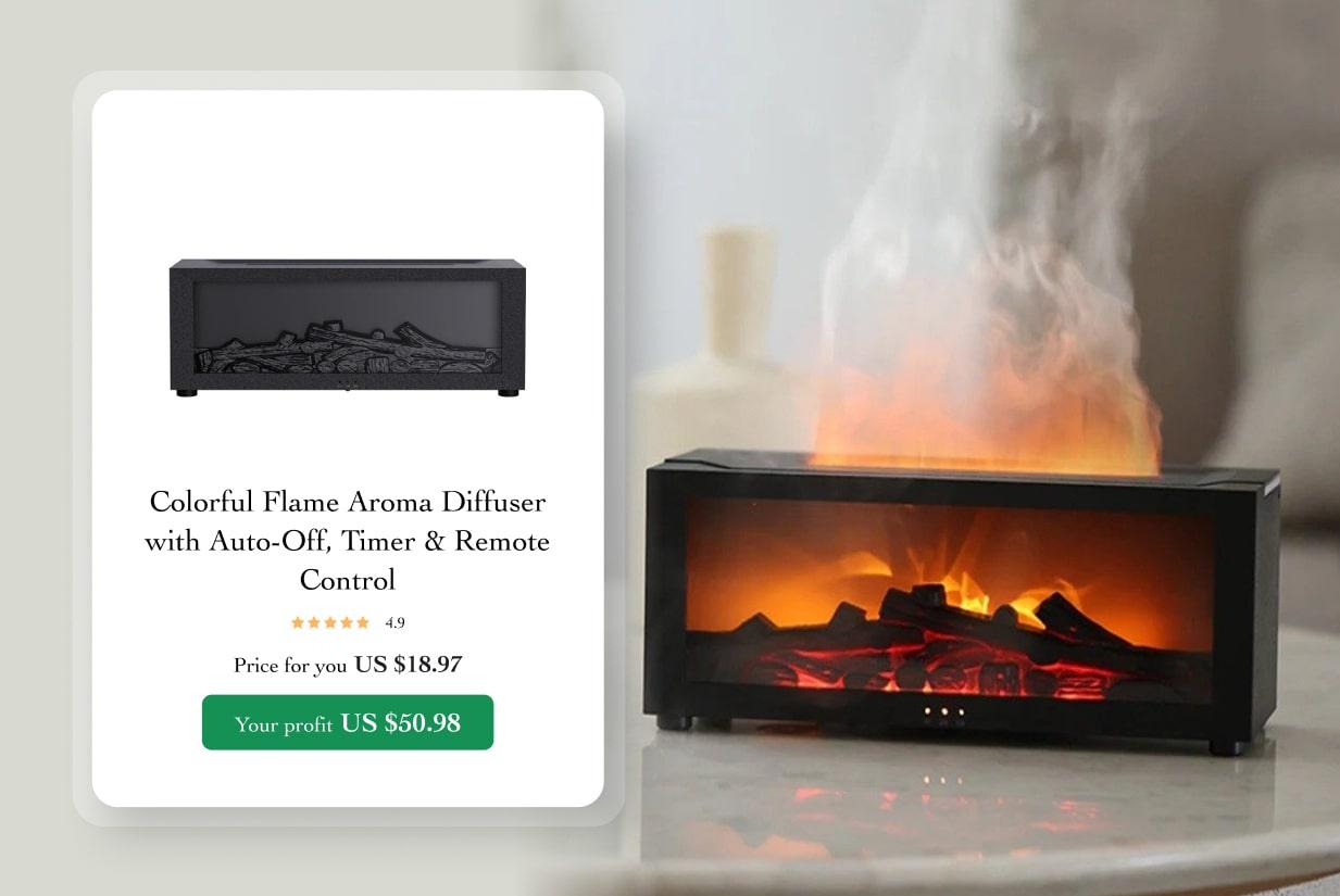 Colorful Flame Aroma Diffuser