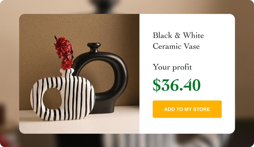 Black & White Ceramic Vase